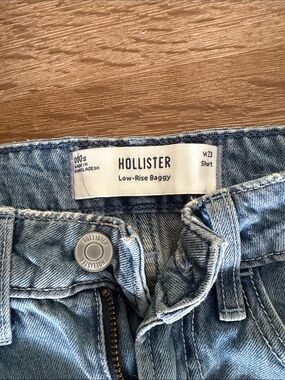 Hollister Light Blue Low-Rise Baggy Jeans